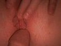Wife fingers her clit whilst her spouse pokes her until she squirts all over her husbands hard  cock.