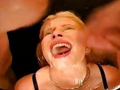 Hot German Mom Swallows Semen