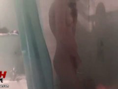 I filmed my babe shower naked and acquire me off